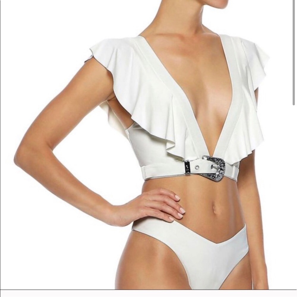 Onia X We Wore What Willa Ruffle Top NWT